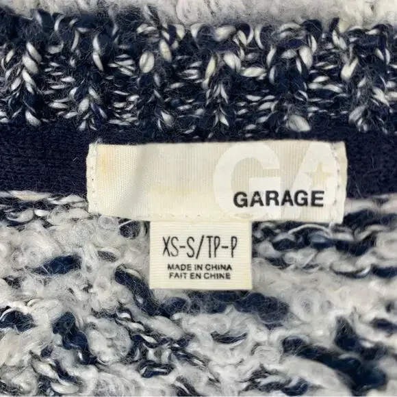 Garage Crewneck Sweater Size XS/S Chunky Knit Geometric Pattern Re… - Picture 7 of 10